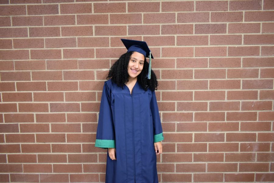 Arianna McCurry is excited to be one of the members of the first graduating class at GCHS.  