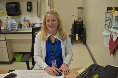 Leigh Patterson is the first school nurse for Great Crossing High School and strives to keep faculty and staff healthy.  