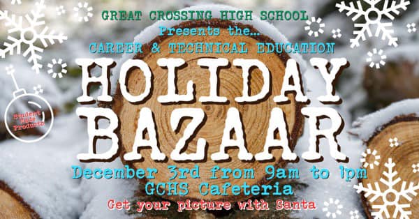 Holiday Bazaar This Saturday!  Come Do Some Holiday Shopping!