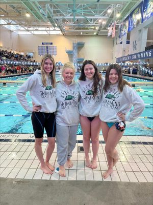 GCHS has had several teams send athletes to competition at the state level, including these members of the girls swim team.  