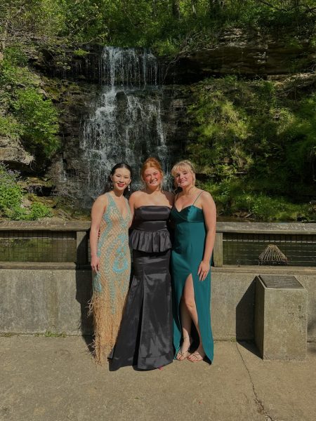 Seniors Grace Carlin, Katie Hale and Shelby Spore enjoyed their junior prom.  All three are making plans to attend senior prom this year on April 13th.  
