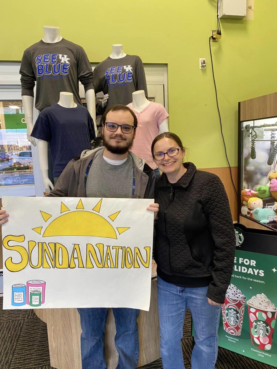 Amanda Sunda has worked for years to support the annual canned food drive.  With her name of past and former students, fondly known as Sunda Nation, she has raised hundreds of pounds of food for the local pantry for over a decade.  