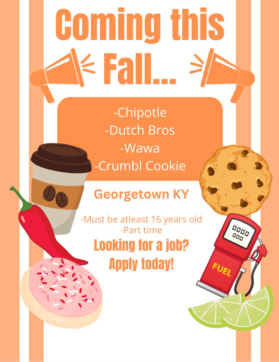 Students looking for a part-time job may find opportunities with new businesses arriving this fall.  