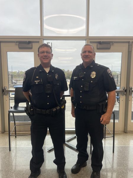 Officers Martin and Hudnall are present on campus every day to ensure a safe environment for students.